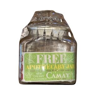Vintage Camay Soap Apothecary Jar